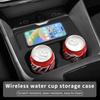 Smabee for MG3 MG 3 2023-2025 2 in 1 Cup Holder Wireless Charging Anti-slip Pad Organizer Protective Pad Silicone  Accessories