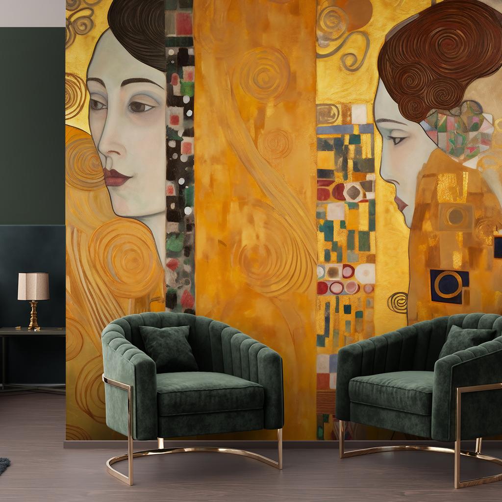 Обои Золотой портрет женщины - G. Климт