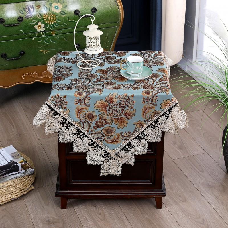 European Embroidered Tablecloth Vintage Home Decor Dining Coffee Table