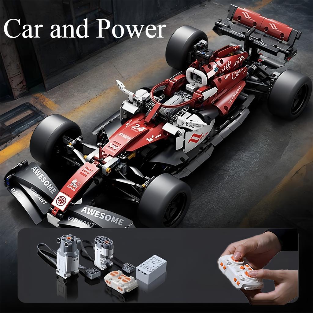 racing cars, racing car models, 1:10 DIY super sports car building block puzzle toys, children's and adult gifts