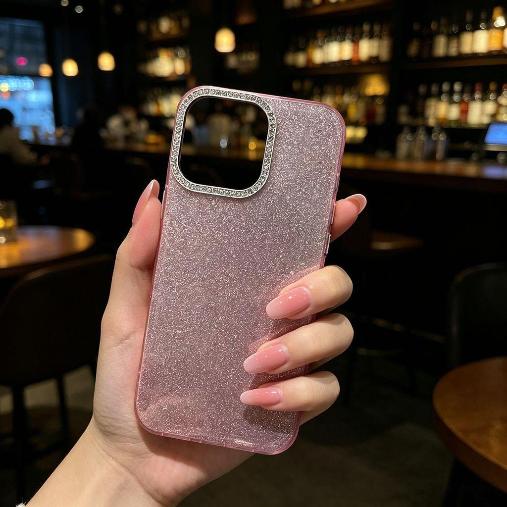 Блестящий чехол-накладка с блестками 'Sparkle Diamond' для iPhone 17 Pro Max, 16 Pro, 15, 13 - Слегка прозрачный, с ощущением премиальности