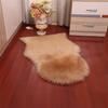 Плюшевый ковер с длинным ворсом, коврик неправильной формы, имитация шерсти, ковер прикроватный, коврик для сиденья
