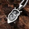 Панк Винтаж Нержавеющая Сталь Сова Подвеска Ожерелье Хип-Хоп Животное Амулет Ожерелье для Мужчин Женщин Ювелирные Изделия Подарок Дропшиппинг
