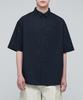 MUSINSA STANDARD Oversized Poplin Short Sleeve Shirt [Navy]