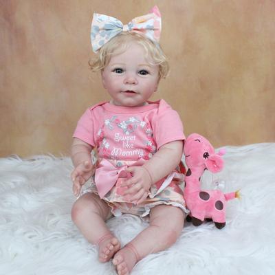 BZDOLL 3D-краска, кожа, 55 см, мягкая силиконовая кукла реборн, реалистичная игрушка принцессы для маленьких девочек, Лиза Бебе, платье, Boneca Alive, подарок