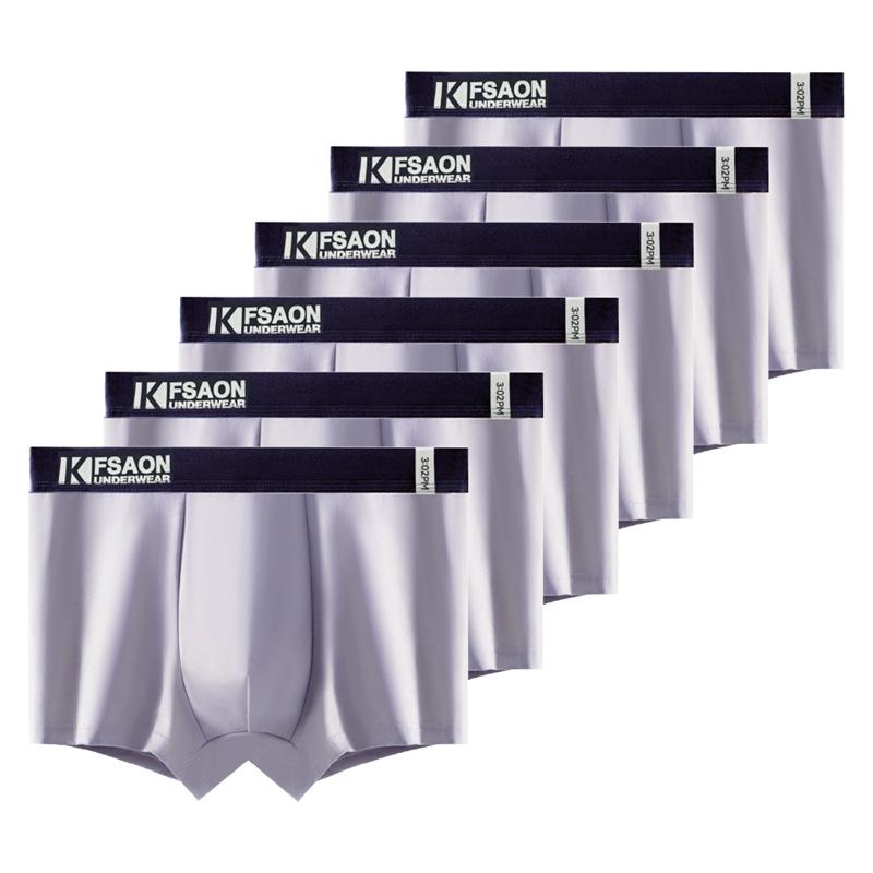 6 шт./комплект Мужское нижнее белье Дышащие Боксеры для мальчиков Шорты Удобные Хлопковые трусы L XL XXL 3XL 4XL