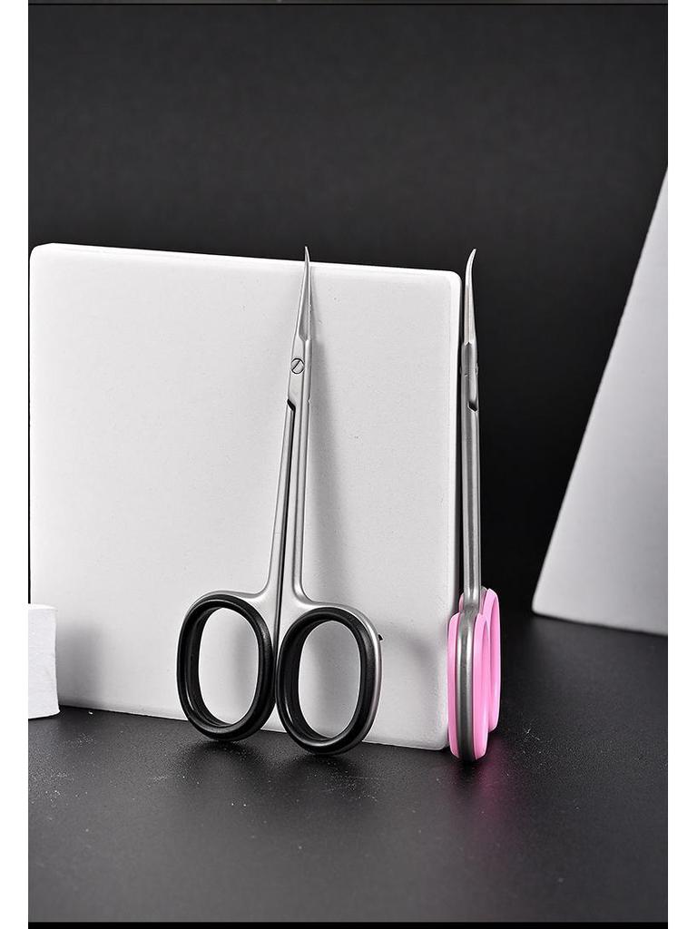 PRO Russian Manicure Precision Dead Skin Clipper: Stainless Steel Easy-Use Curved Eagle Beak Scissors