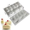 Oval Cheesecake Mold Silicone Mousse Cake Baking Mould Candy Jelly Maker Tool Pillow Shape Cheesecake DIY Tool