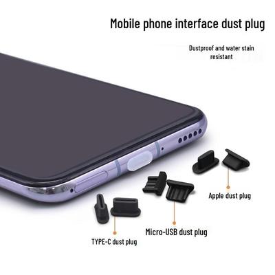 Универсальная силиконовая заглушка от пыли для Huawei, iPhone и Android Type-C и разъема для наушников