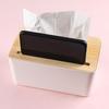 2PCS Cartoon Interior Products Wood Wooden Tissue Box Napkin Paper Boxes Storage Case Cover Holder
