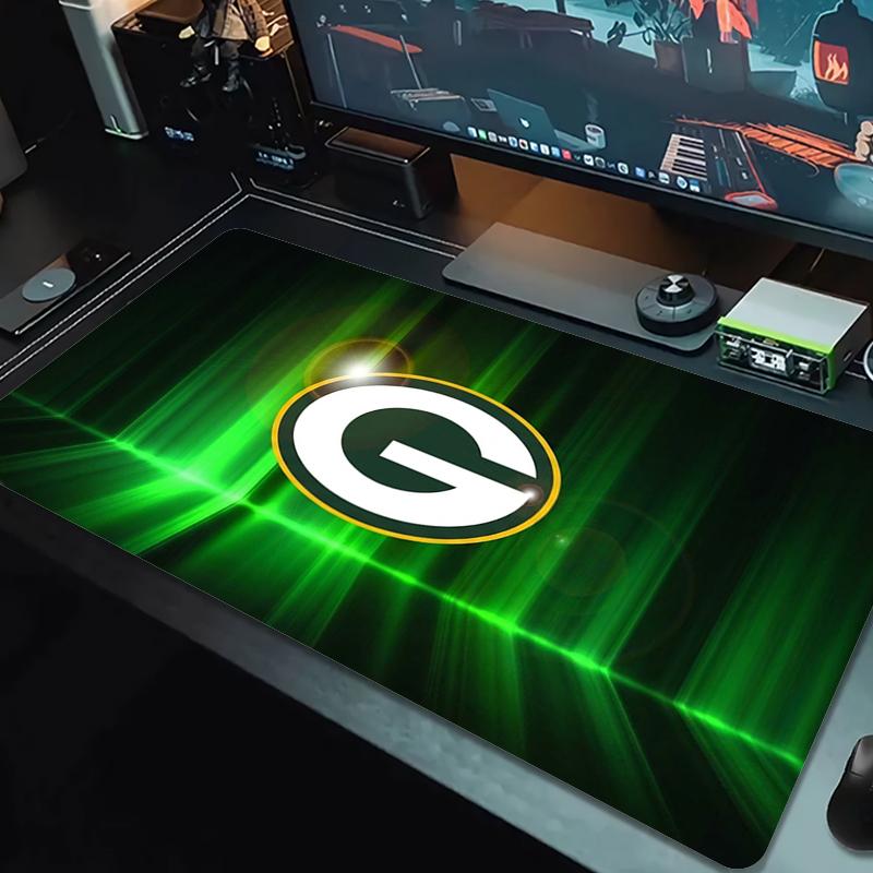 Green Bay Packers Mouse Pad Large Gaming Table Cushion Nonslip Laptop Tablet Big Mousepad Xxl Mat Mini Pc Playmat With Lock Edge