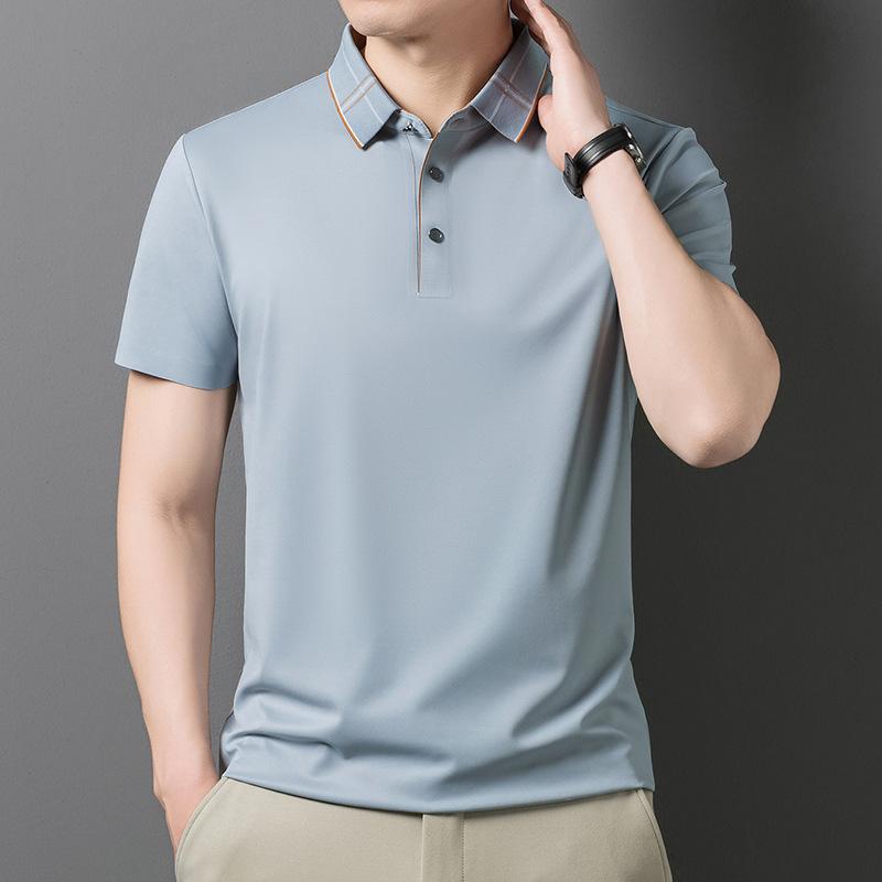 Мужская летняя футболка-поло с коротким рукавом Ice Business Casual Top