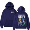 Rapper Dei V Quien Es Dei V Tour 2026 Print Hoodie Men Women Vintage Hip Hop Pullover Winter Fashion Loose Casual Sweatshirts