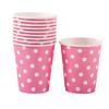 10 шт. одноразовые чашки в горошек для младенцев, украшения для ужина, скатерть, посуда, чашки для выпечки, счастливый банкет, сосуд для церемонии 