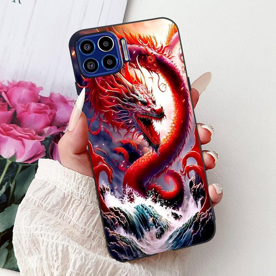 Для Motorola Moto One 5G Чехол Роскошный Модный Расписной Чехол 6.7'' Мягкий ТПУ Чехол для Телефона Для Motorola One MotoOne 5G Задняя Крышка Сумки