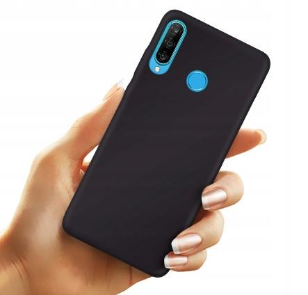 CASE for HUAWEI P30 LITE MATT MATTE CASE BACK COVER BLACK + 9H GLASS