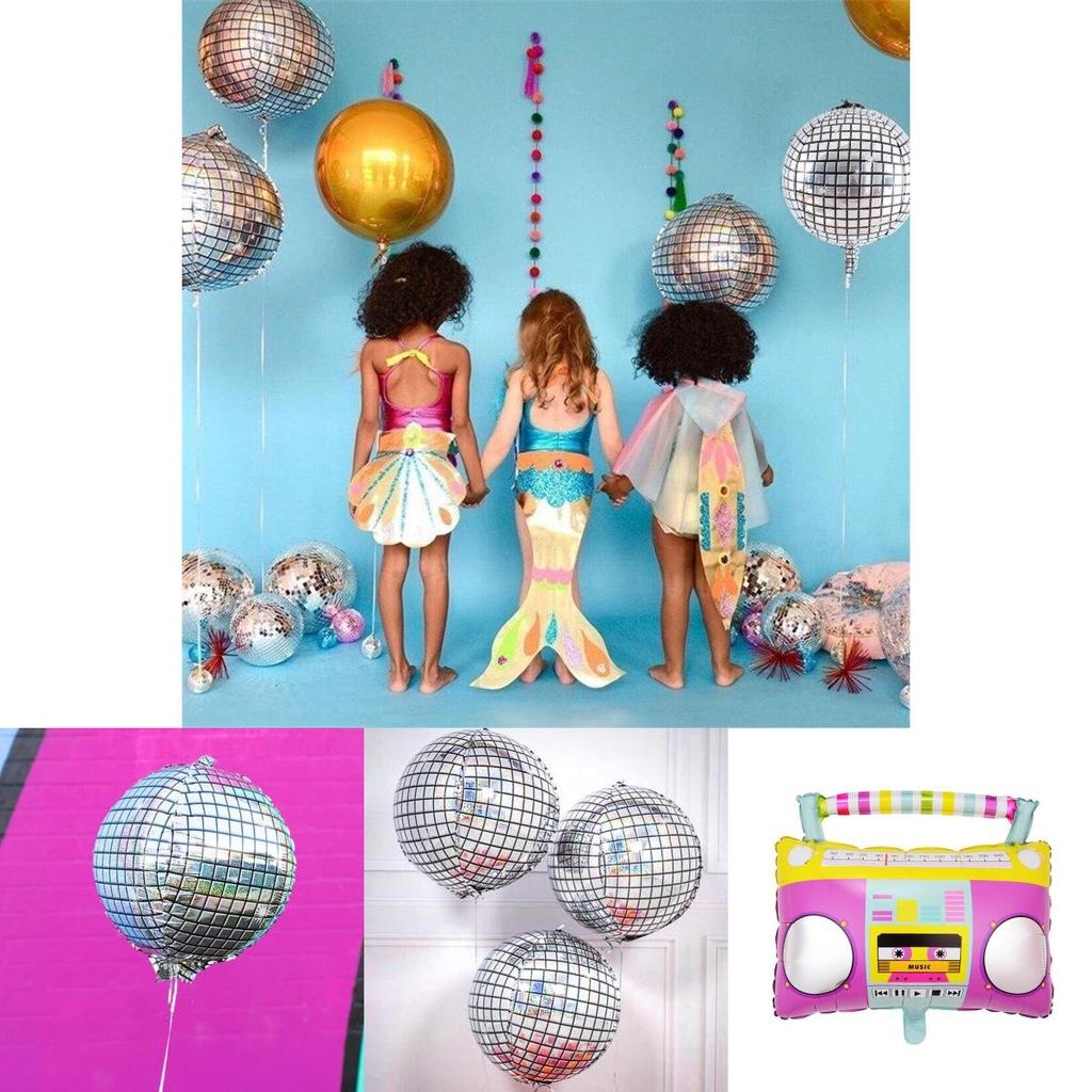 Большие гелиевые шары в виде диско-шаров для потрясающих украшений на новогоднюю вечеринку 2022