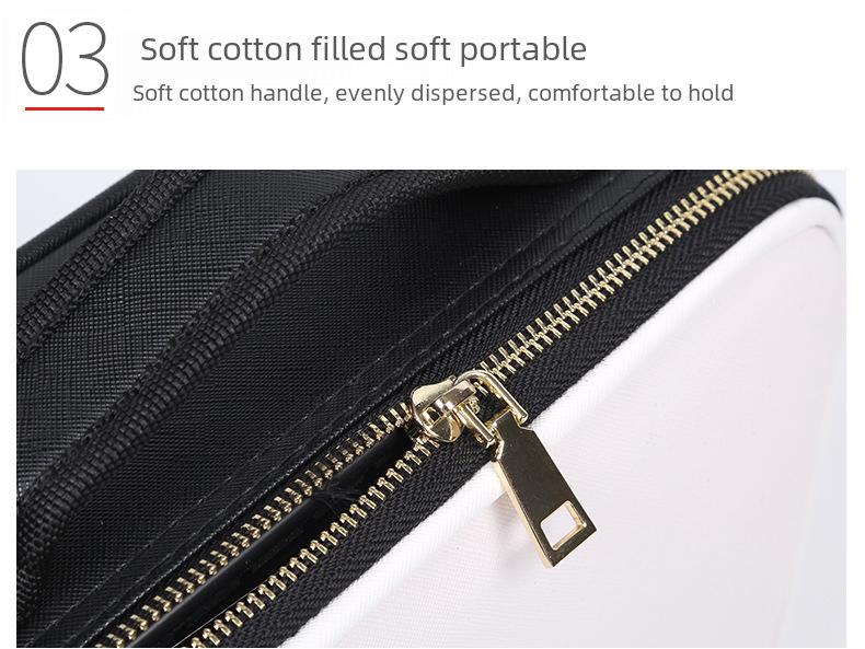 Professional Portable Waterproof Cosmetic Bag with Multi-functional Storage and Partition for Makeup and Eyelash Tools