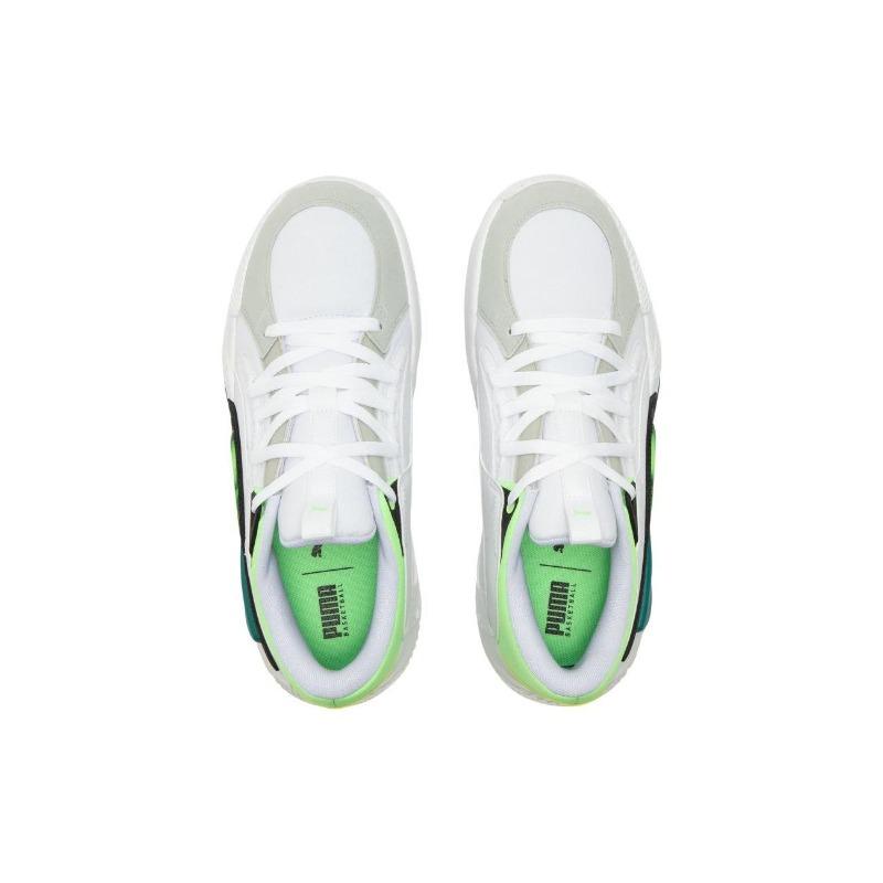 Puma Кроссовки для баскетбола Court Rider Chaos Jewel Мужские Низкие Бело-Зеленые 378051-01
