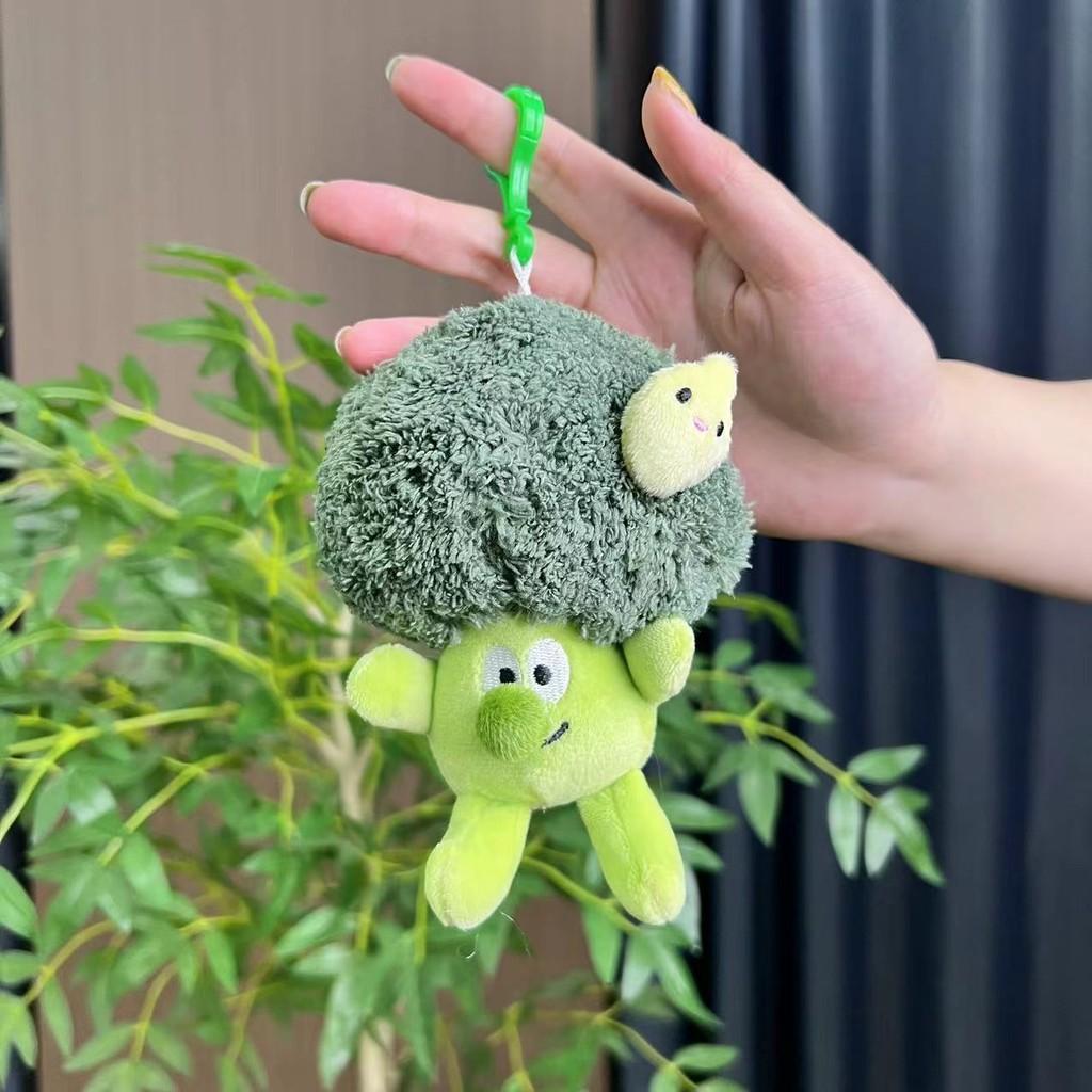 Adorable Plush Vegetable And Fruit Character Keychain With Soft Short Fur Design