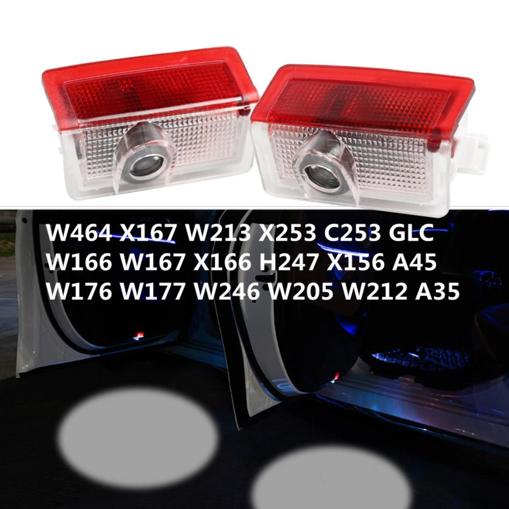 LED Car Door Logo Welcome Ghost Shadow Light Accessories For Mercedes Benz W212 W213 W166 W167 W176 W177 W246 W205 GLC C253 X253
