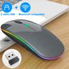 Rechargeable Wireless Mouse For Laptop Macbook iPad Tablet PC Computer Bluetooth Mouse Gaming 2.4GHz USB Backlight Silent