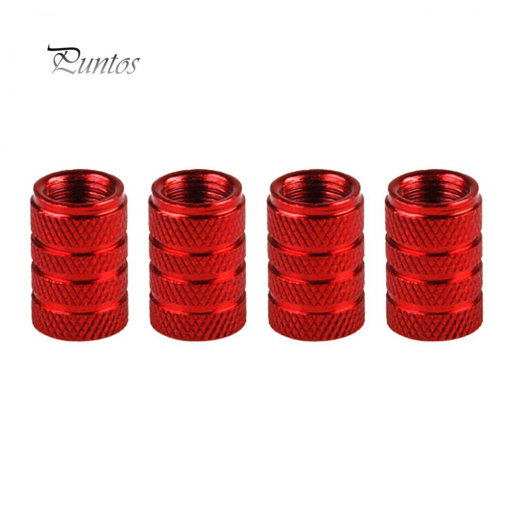 4Pcs Aluminum Alloy Car Wheel Tyre Tire Air Pressure Valve Stem Cap Dust Cover