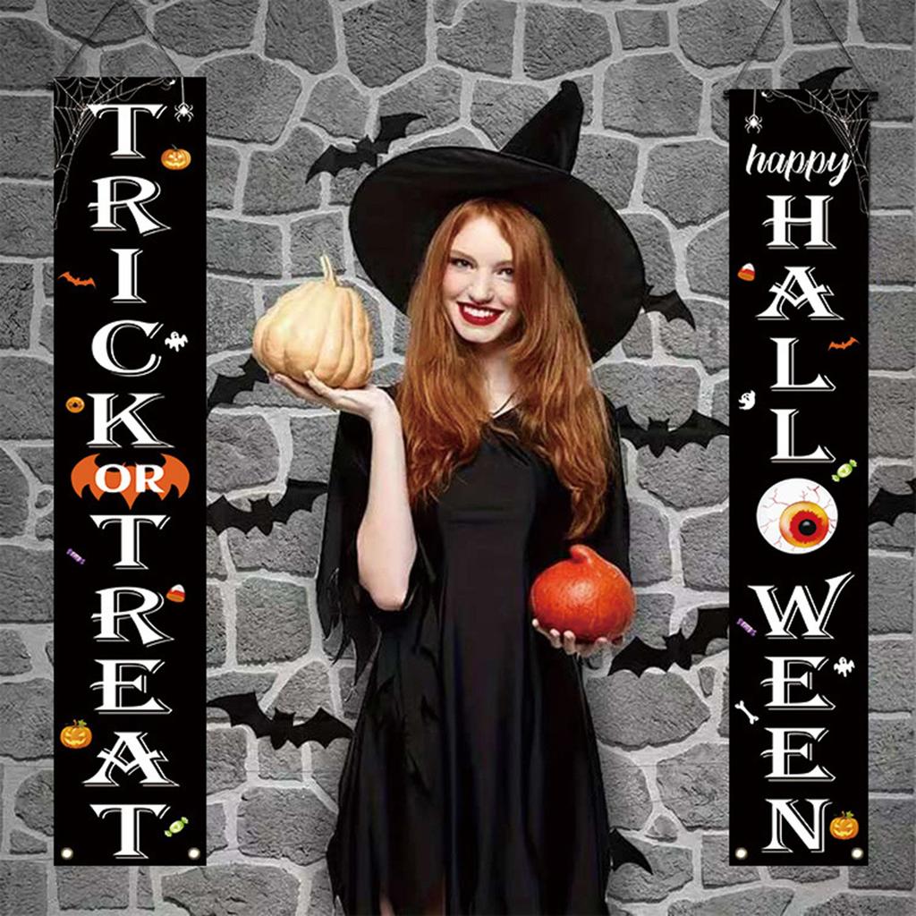 Хэллоуин Украшение Баннер Куплеты Привидение- Праздничная Вечеринка Вечеринка Украшение Двери