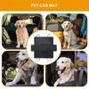 Dog Seat Extender Black Oxford Cloth Dog Car Seat Cover Large Car Bed Mattress Hard Bottom Dog Hammock Travel Dog Car Bed For