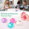 Прозрачная игрушка-сквиш со стразами для снятия тревожности, многогранная сенсорная игрушка, мягкий антистрессовый мяч, подарок для студентов и офисных работников