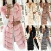 Womens Faux Gilet Vest Sleeveless Waistcoat Body Warmer Jacket Coat Outwear