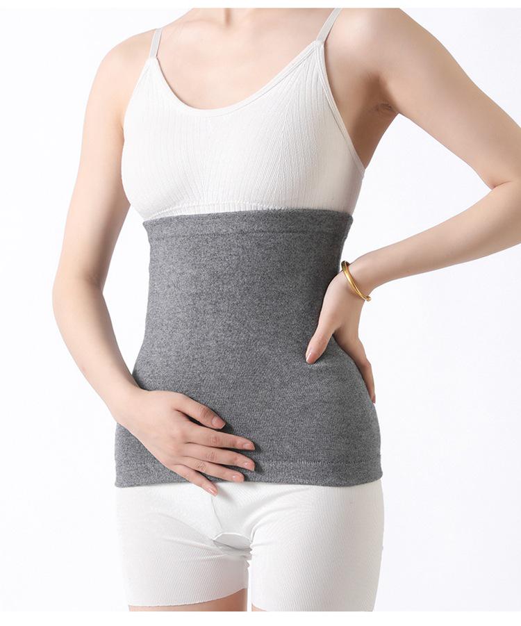 Unisex Mugwort & Cashmere Waist Support Belt: Warm Abdominal Wrap & Stomach Protector for Cold Protection.