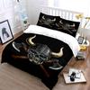 Horned helmet, skull, axes. Bedding sets Duvet cover sets Duvet covers Pillowcases(1 * Duvet Cover 2 * Pillowcases without duvet insert)