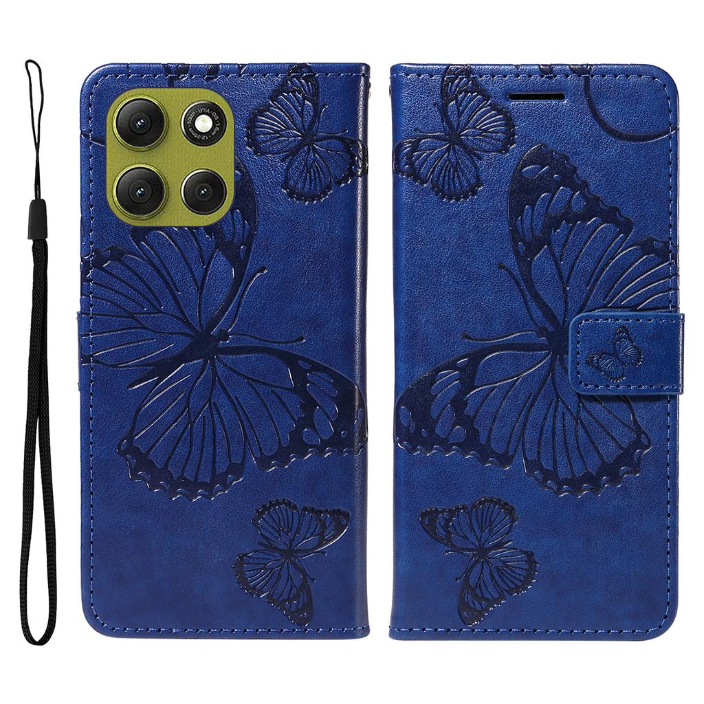 For Motorola Moto G86 5G/G86 Power 5G Wallet Case Floral Butterfly Imprinted Leather Phone Cover Stand