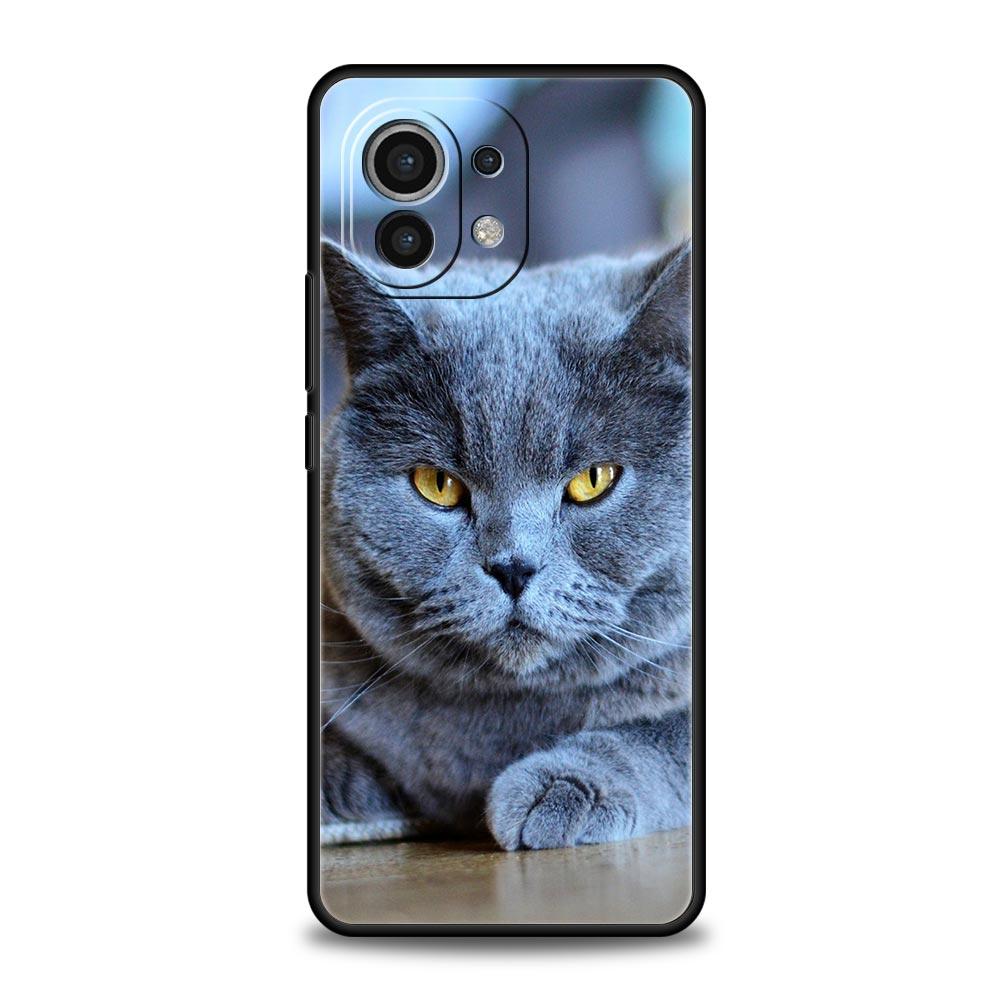 Мультяшный Милый Фон с Котами Чехол для Телефона Для Xiaomi Mi 15 14 Pro 13 12 11 Lite 10T 11T 12T 13T 14T Poco X6 X5 X4 X3 NFC F3 Чехол