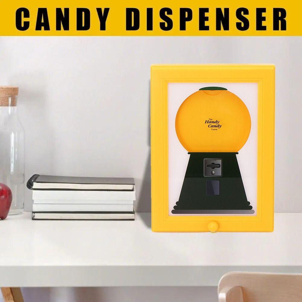 Easy Restock Candy Dispenser Picture Frame Dust-proof Vintage Candy Dispenser for Candies/Nuts