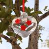 Mason Jar Hummingbird Feeder for Outdoors Hanging Leak Proof Hummingbird Feeder with 3 Feeding Ports for Patio Garden Decor