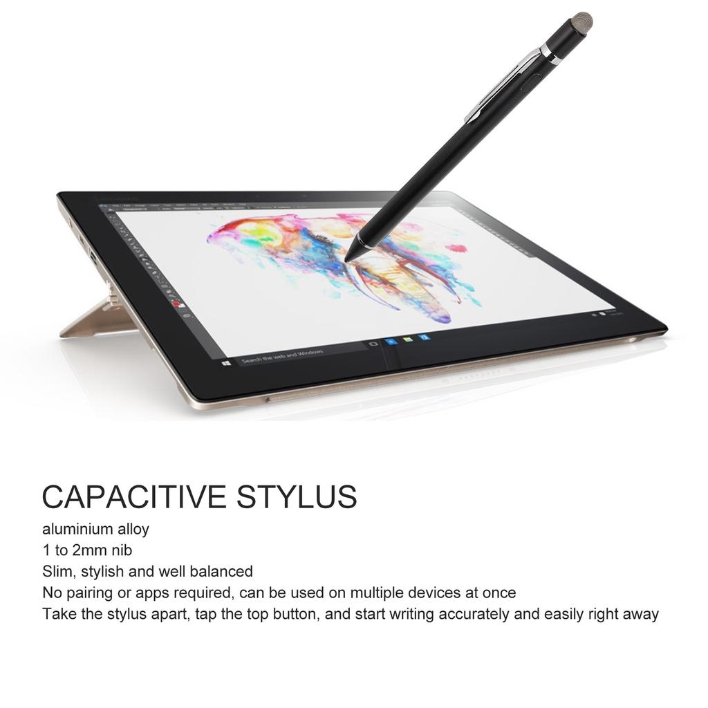 Active Pen 5V 0.2A Slim Stylish Aluminium Alloy Portable Capacitive Pen with Fine Tip for Mobile Phone Tablet