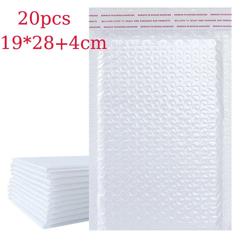 10/20/30/50pcs Pearlescent Film Waterproof Bubble Bag Packaging Express Bag White Foam Self Seal Pack Bag Shippingbag XXL