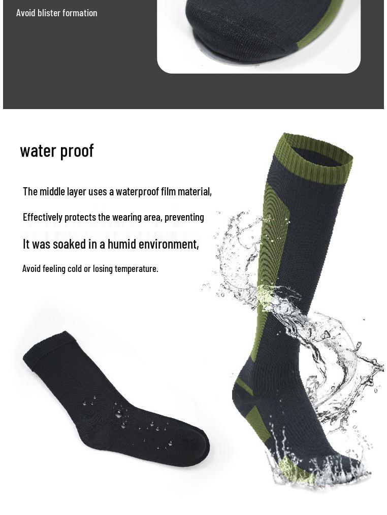 Custom Waterproof Over-the-Knee Sports Socks for Outdoor and Adventure Activities