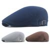 Convenient Men Hat Perfect Gifts Polyester Hollow Washable Men Beret Cap