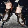 Fashion Brand Men's New Motorcycle Cool and Handsome Small Leather Shoes High-quality Men's Comfortable Business Leather Shoes