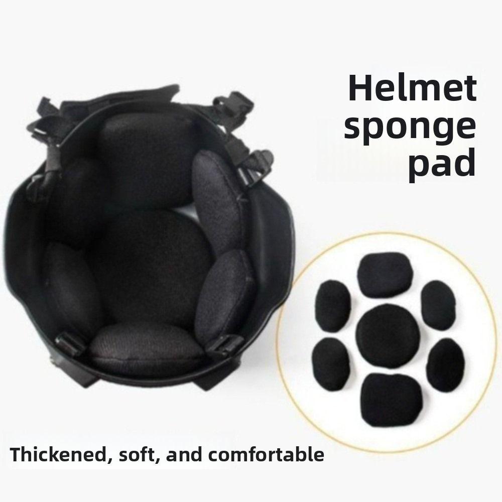 7pcs Soft Helmet Pads Flexible Helmet Lining New Shockproof Foam  For Motorcycle Bicycle