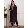 Party Wear Tunic Pure Silk Kurti Pant Dupatta Set Indian Women Salwar Kameez VF-20159