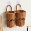 Rust-Resistant Wall Mounted Storage Basket Rustic Style Flower Bucket Flower Vase  Living Room
