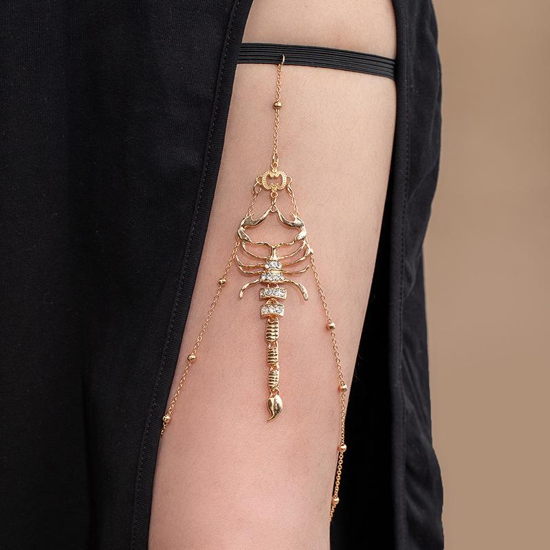 Cross-Border Rhinestone Scorpion Bracelet & Snake Armlet/Anklet Body Chain