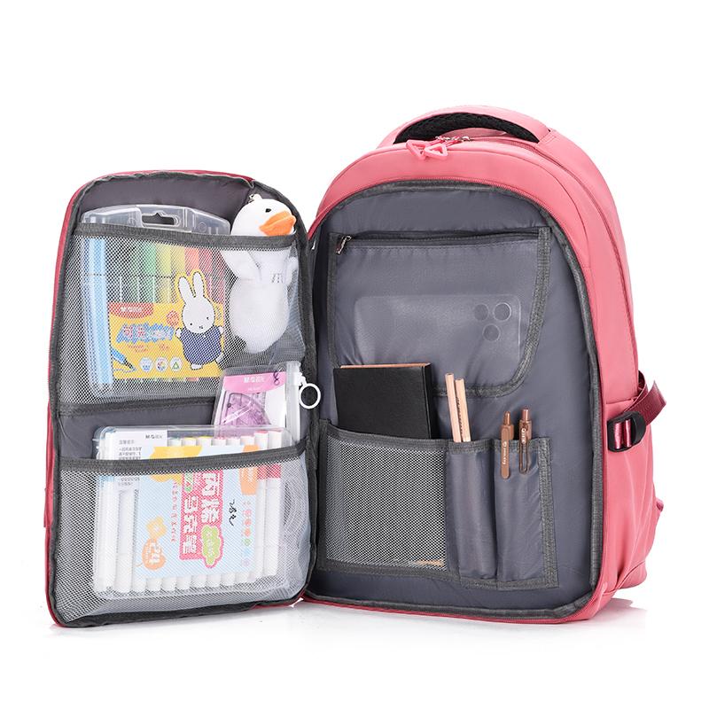 Однотонный рюкзак для школьников, рюкзак для девочек, большой емкости