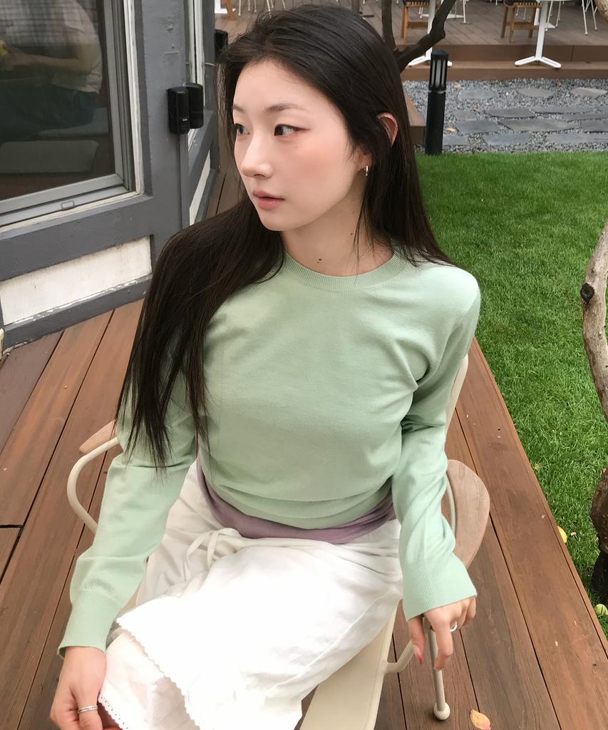 CITYBREEZE Washable Round Neck Knit_5 Colors
