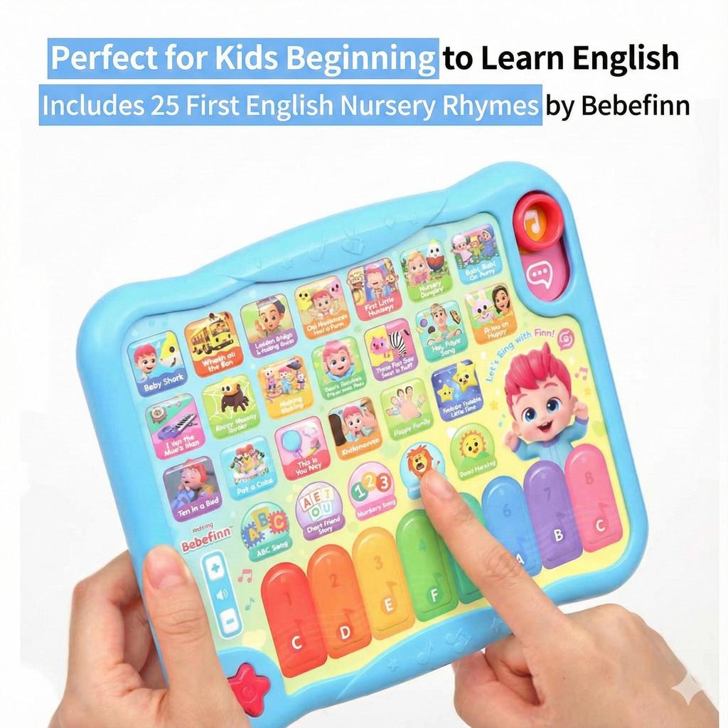 Сертифицировано KC - Планшет Pinkfong Bebefinn Mother Goose (Английские кричалки)