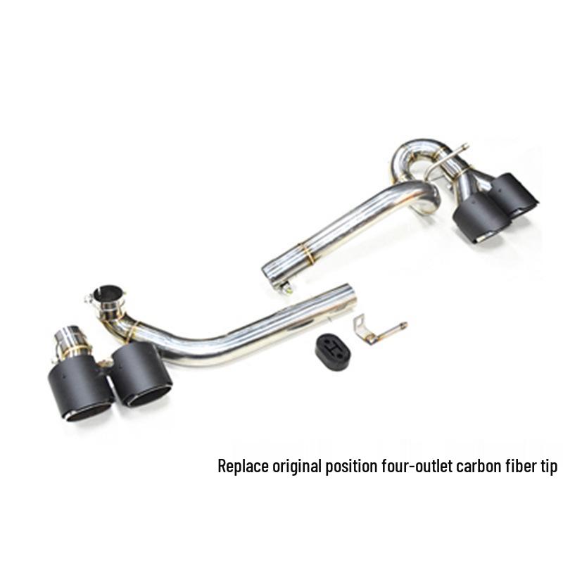 BMW 5 серии E60 520/523 M5 Квадровых выхлопных труб, Прямая установка, Глушитель из нержавеющей стали и углеродного волокна